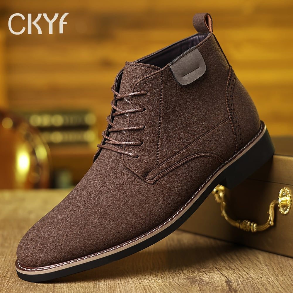 Florvain | Homme Bottines à Lacets Montantes - Black - Image 2
