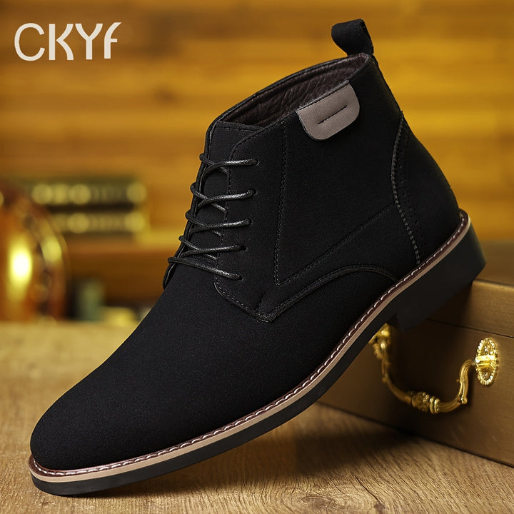 Florvain | Homme Bottines à Lacets Montantes - Black - Image 3