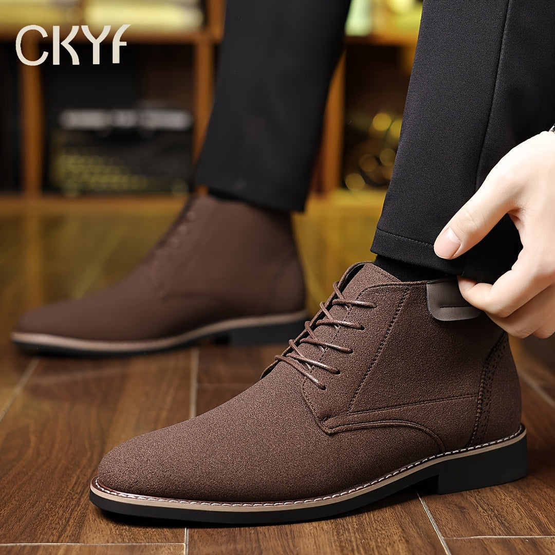 Florvain | Homme Bottines à Lacets Montantes - Black - Image 4