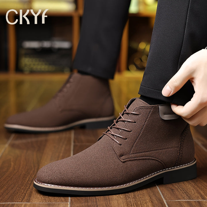 Florvain | Homme Bottines à Lacets Montantes - Black - Image 4