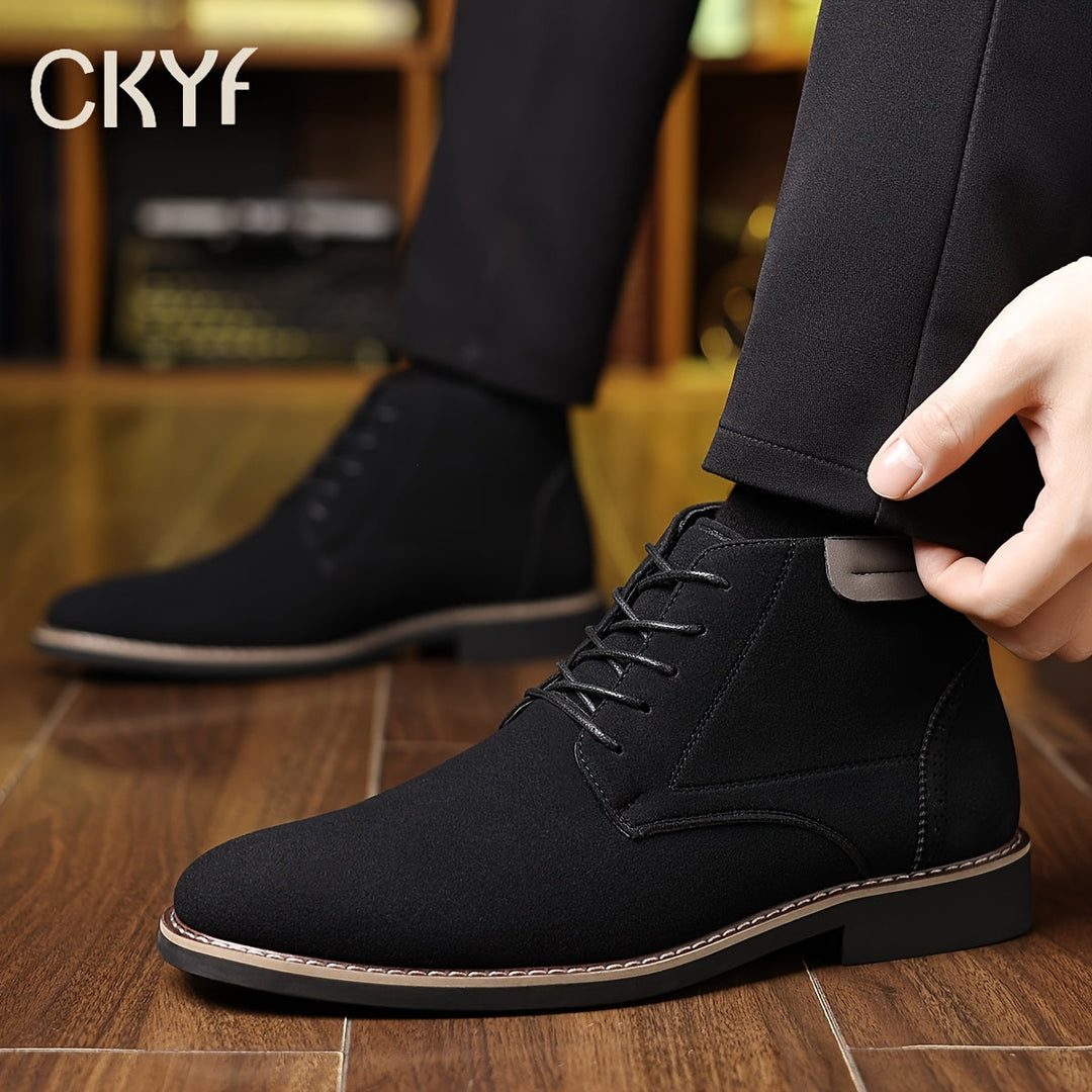 Florvain | Homme Bottines à Lacets Montantes - Black - Image 6