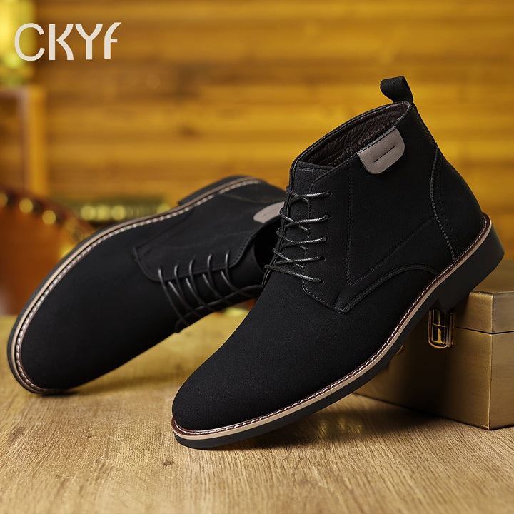 Florvain | Homme Bottines à Lacets Montantes - Black - Image 7