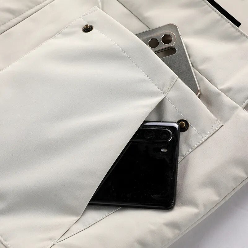 Galdric | Homme Parka Hiver Capuche Fourrure Doublée - White - Image 15