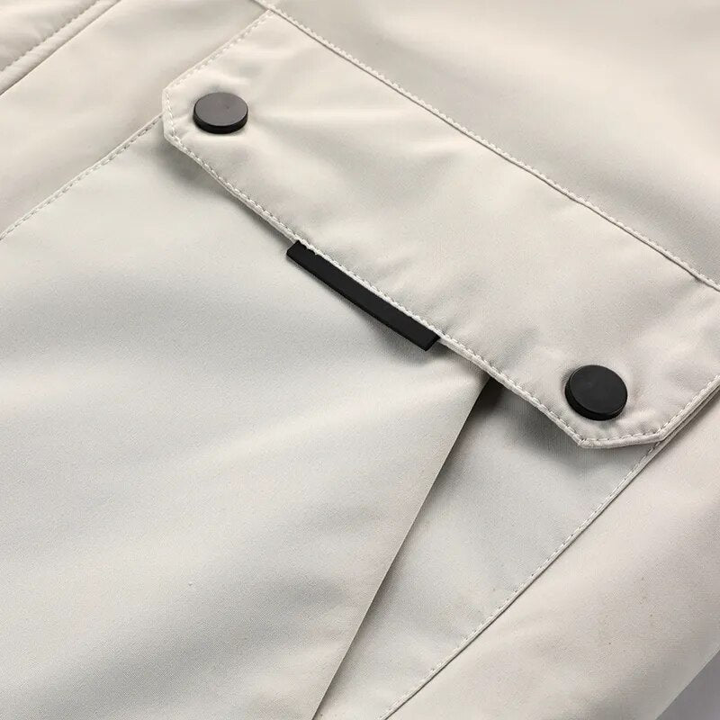 Galdric | Homme Parka Hiver Capuche Fourrure Doublée - White - Image 16