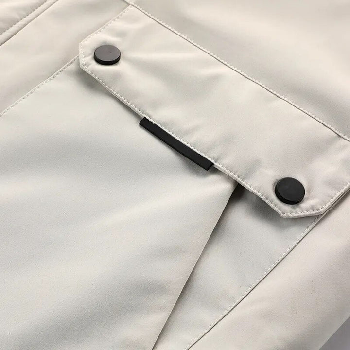 Galdric | Homme Parka Hiver Capuche Fourrure Doublée - White - Image 16