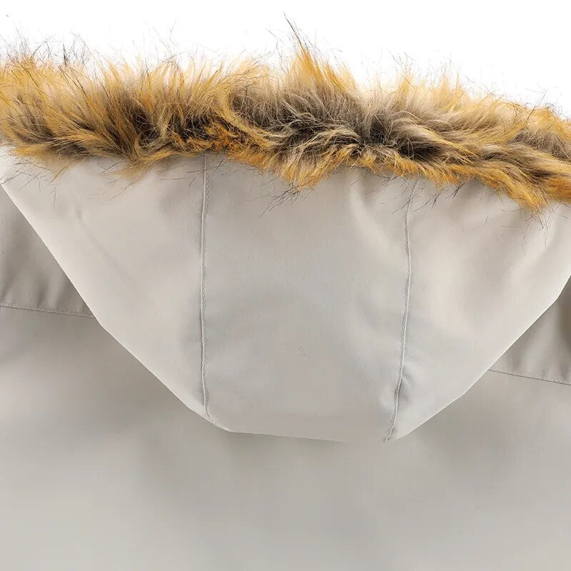 Galdric | Homme Parka Hiver Capuche Fourrure Doublée - White - Image 19
