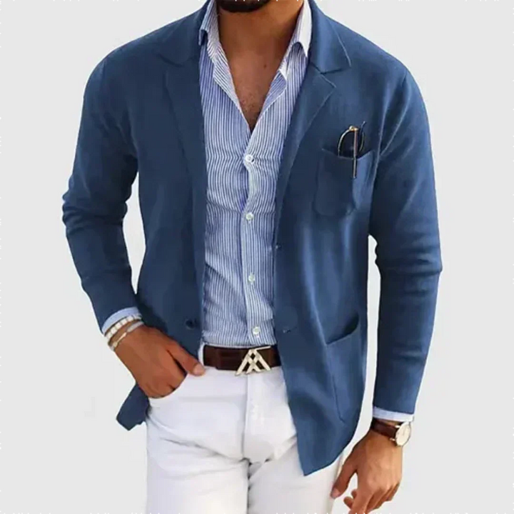 Galmord | Homme Veste Blazer Casual - Blue - Image 1