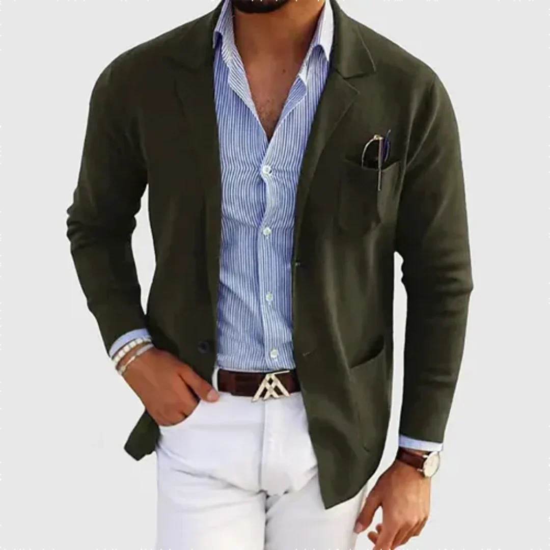Galmord | Homme Veste Blazer Casual - Blue - Image 3