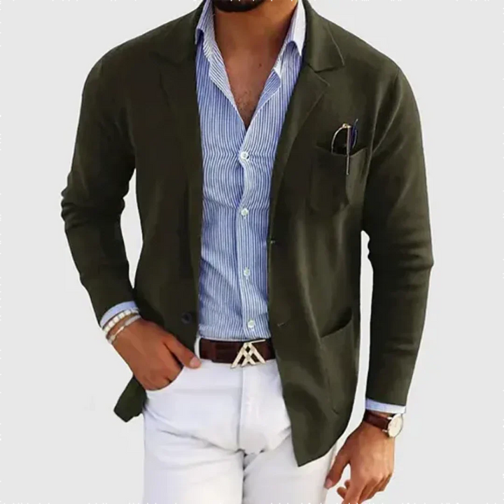 Galmord | Homme Veste Blazer Casual - Blue - Image 3