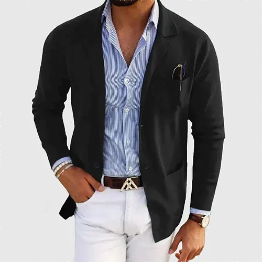 Galmord | Homme Veste Blazer Casual - Blue - Image 4