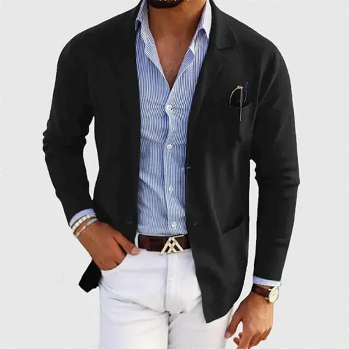 Galmord | Homme Veste Blazer Casual - Blue - Image 4