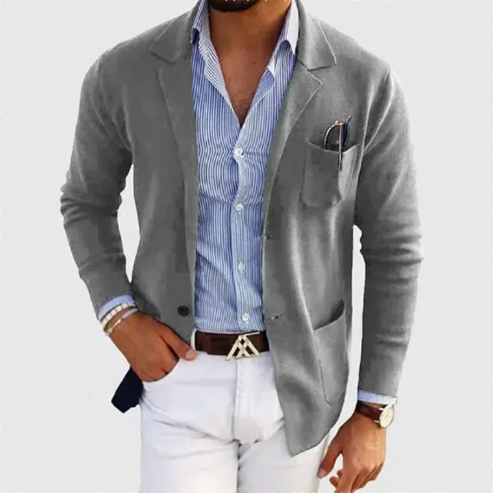 Galmord | Homme Veste Blazer Casual - Blue - Image 5