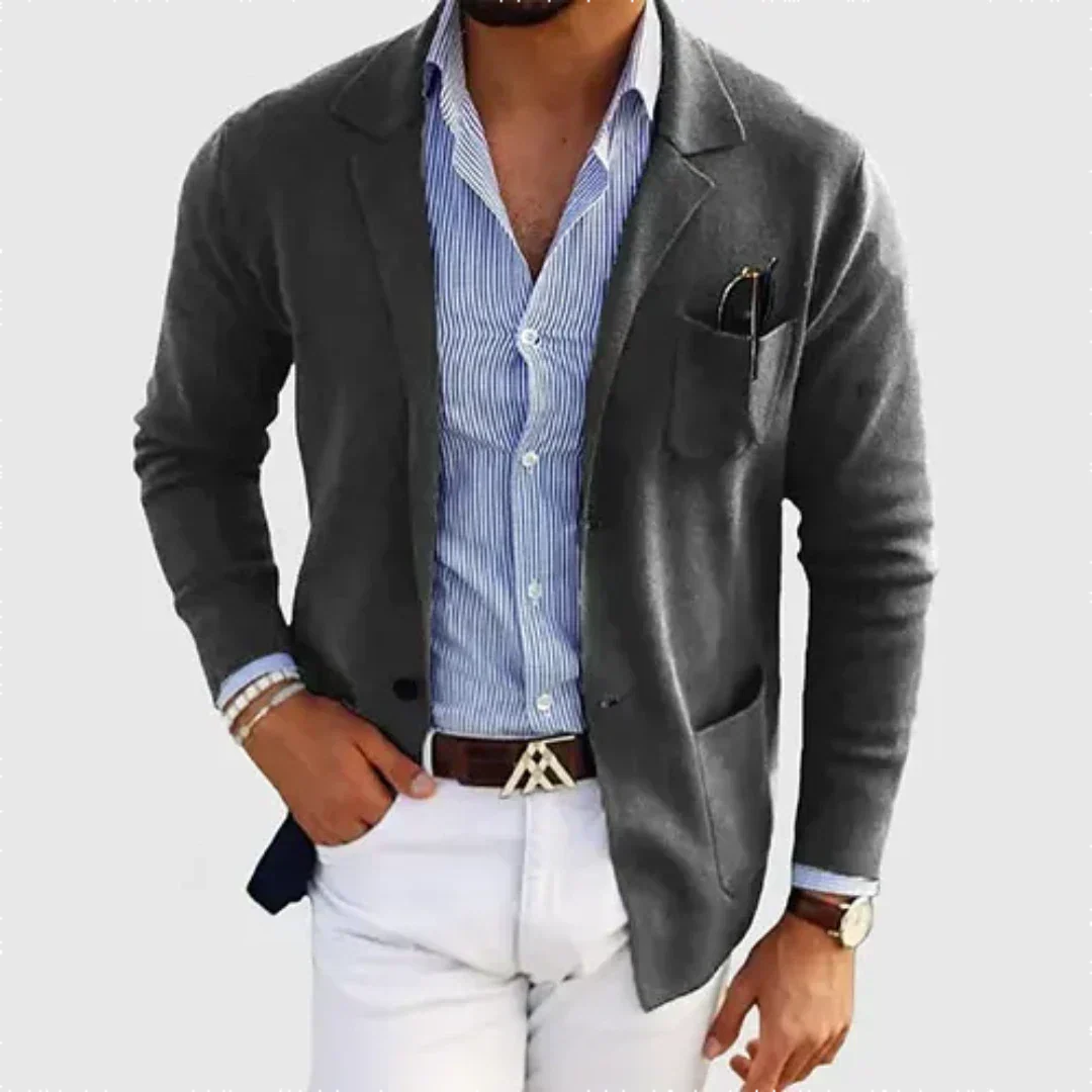Galmord | Homme Veste Blazer Casual - Blue - Image 6