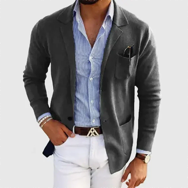 Galmord | Homme Veste Blazer Casual - Blue - Image 6
