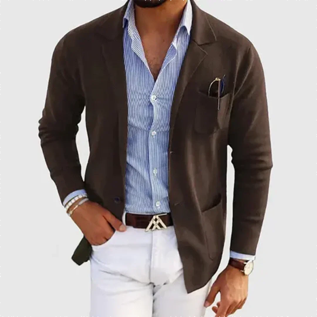 Galmord | Homme Veste Blazer Casual - Blue - Image 7