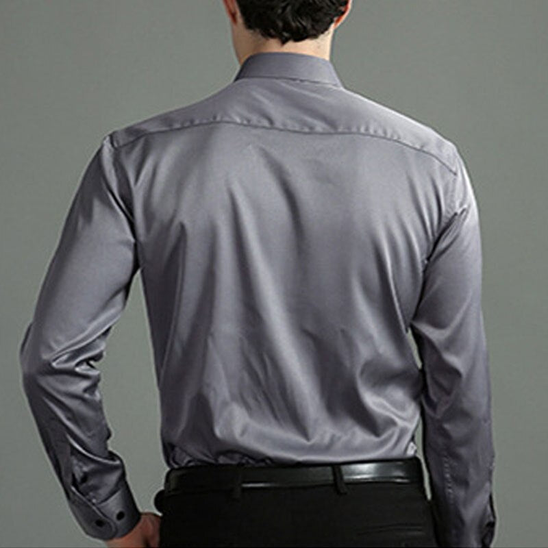 Galtoven | Homme Chemise Slim Manches Longues - White - Image 14