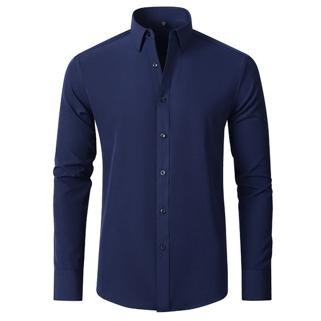 Galtoven | Homme Chemise Slim Manches Longues - White - Image 6