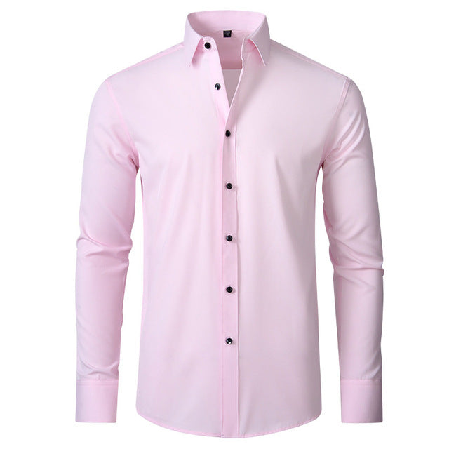 Galtoven | Homme Chemise Slim Manches Longues - White - Image 9