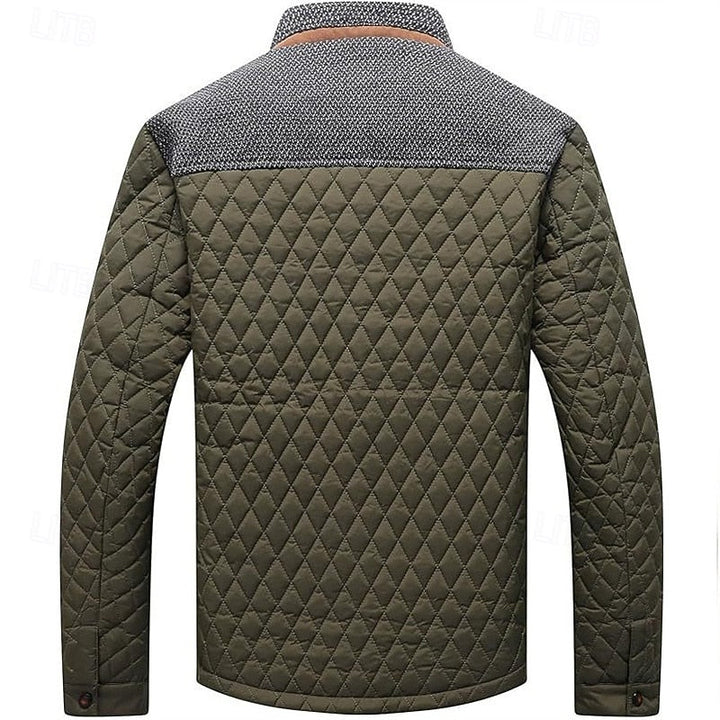Galvorn | Homme Veste Matelassée Col Montant - Khaki - Image 11