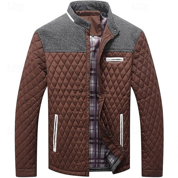Galvorn | Homme Veste Matelassée Col Montant - Khaki - Image 12