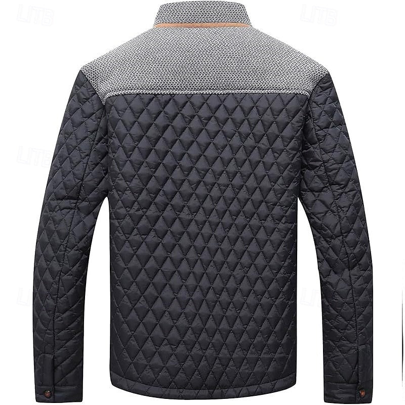 Galvorn | Homme Veste Matelassée Col Montant - Khaki - Image 5