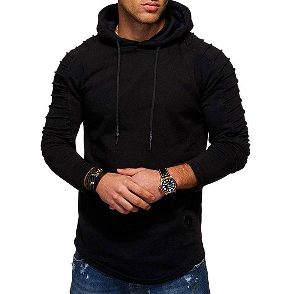 Garveld | Homme Sweat à Capuche Manches Froncées - Olive Green - Image 2