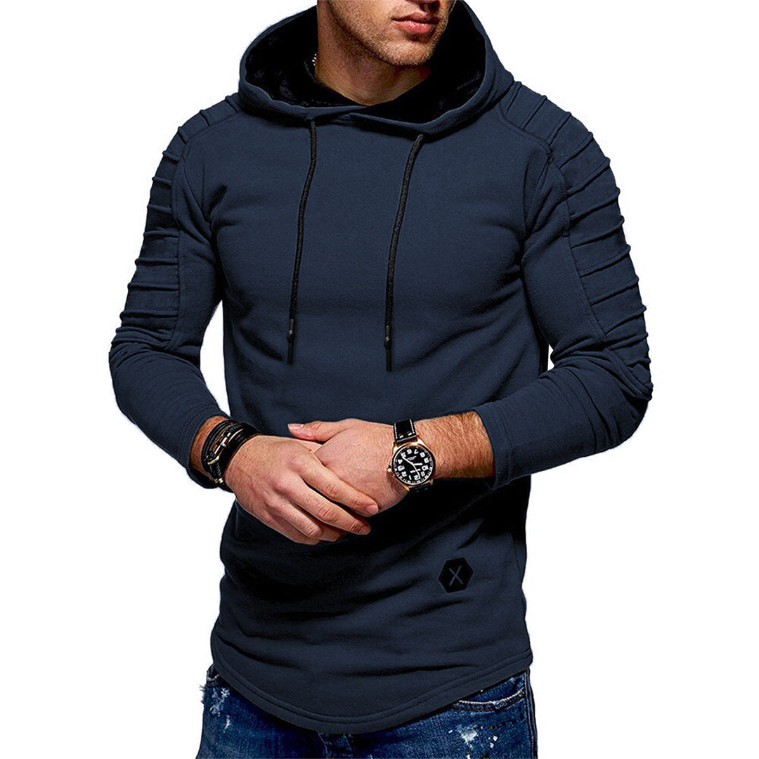 Garveld | Homme Sweat à Capuche Manches Froncées - Olive Green - Image 6