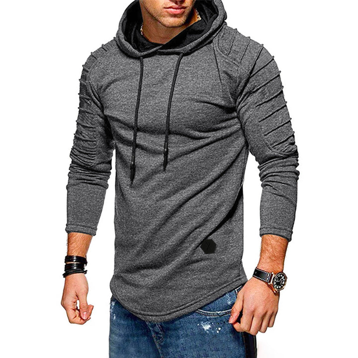 Garveld | Homme Sweat à Capuche Manches Froncées - Olive Green - Image 7