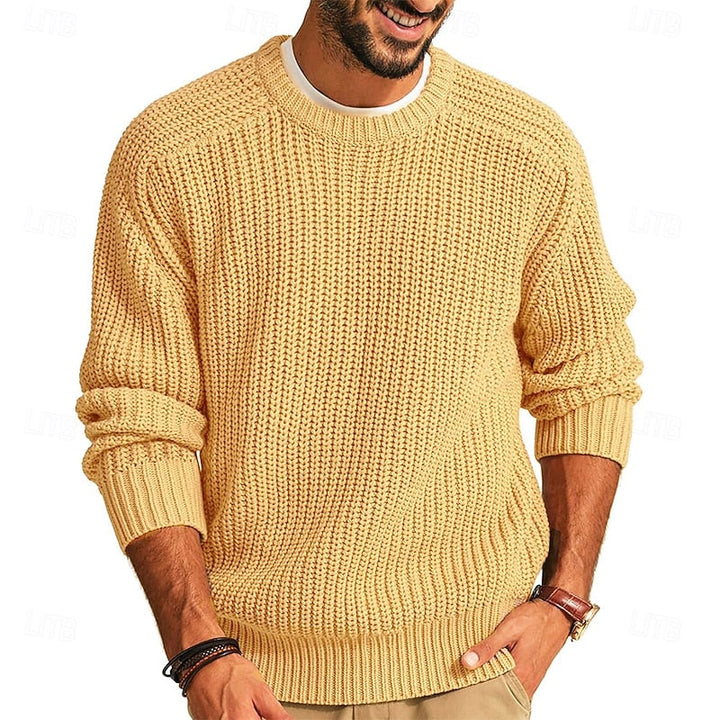 Calvorn | Homme Pull Col Rond Tricoté — vue 2