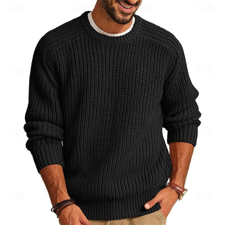 Calvorn | Homme Pull Col Rond Tricoté — vue 6