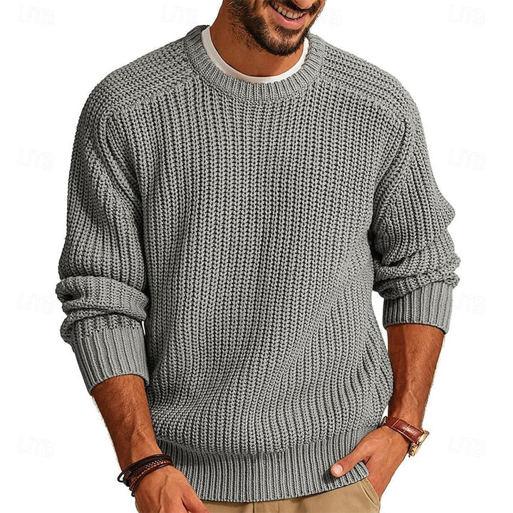Calvorn | Homme Pull Col Rond Tricoté — vue 7