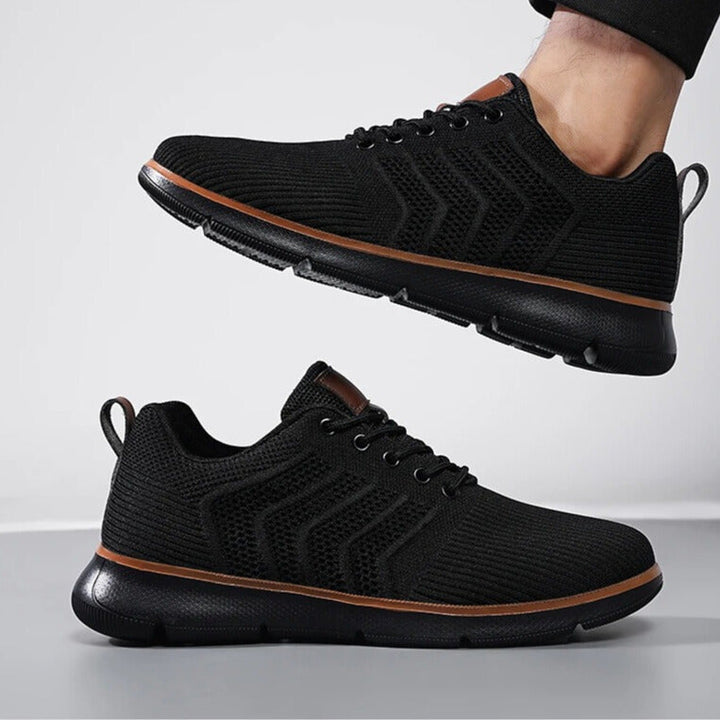 Garvon | Homme Baskets Maille Légères Confort Quotidien - Khaki - Image 12