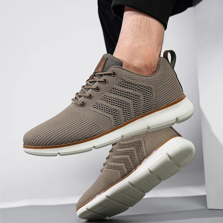 Garvon | Homme Baskets Maille Légères Confort Quotidien - Khaki - Image 13
