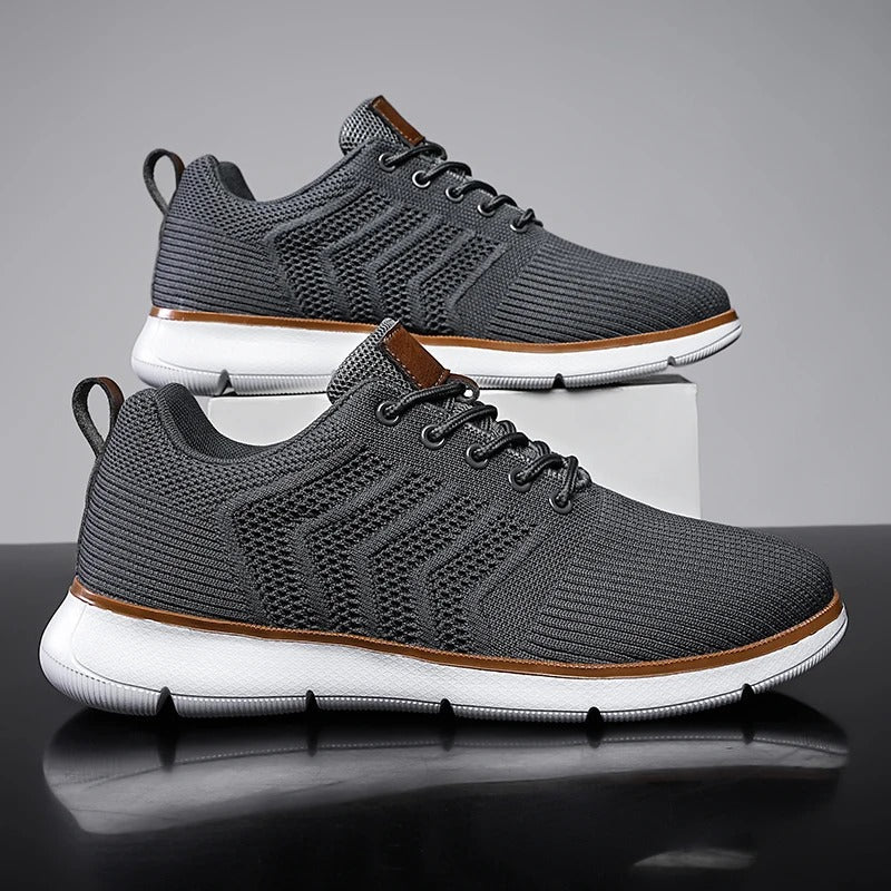 Garvon | Homme Baskets Maille Légères Confort Quotidien - Khaki - Image 2