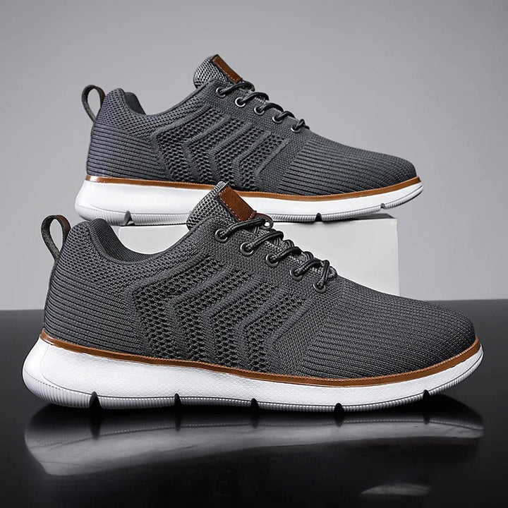 Garvon | Homme Baskets Maille Légères Confort Quotidien - Khaki - Image 2