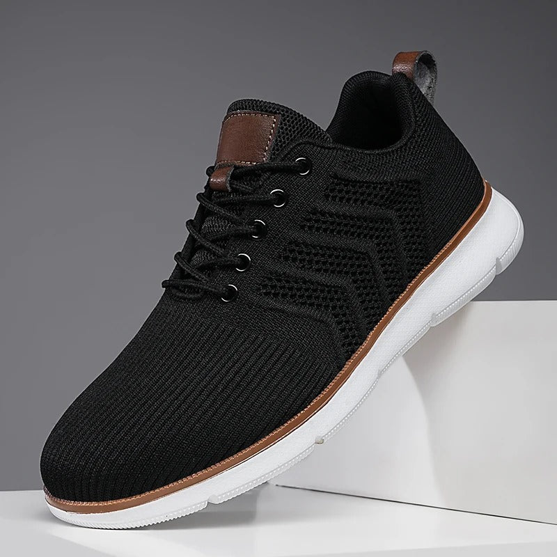 Garvon | Homme Baskets Maille Légères Confort Quotidien - Khaki - Image 3