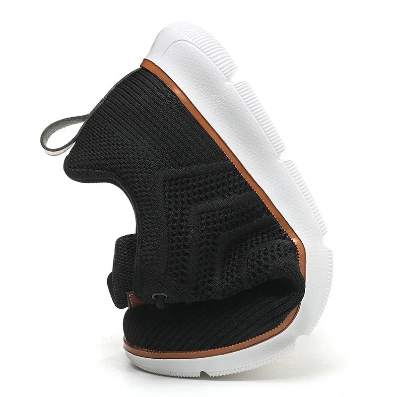 Garvon | Homme Baskets Maille Légères Confort Quotidien - Khaki - Image 5