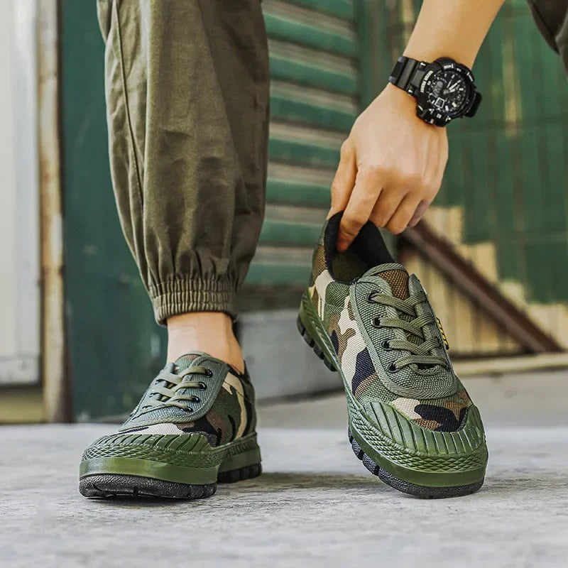 Garvoul | Homme Basket Camouflage Tactique - Green - Image 3