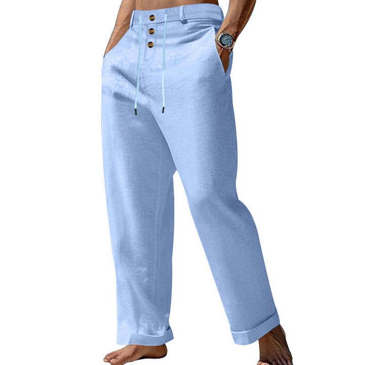 Garvyn | Homme Pantalon Chino Coupe Droite - Beige - Image 10
