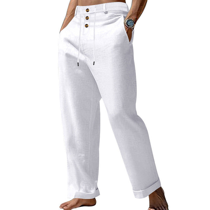 Garvyn | Homme Pantalon Chino Coupe Droite - Beige - Image 11