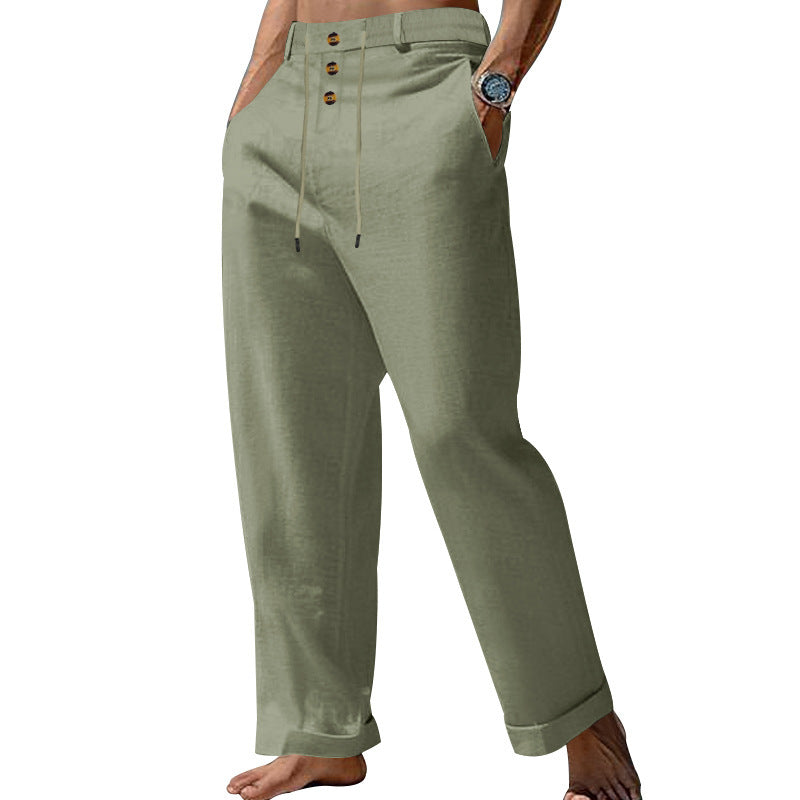 Garvyn | Homme Pantalon Chino Coupe Droite - Beige - Image 13