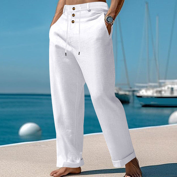 Garvyn | Homme Pantalon Chino Coupe Droite - Beige - Image 16