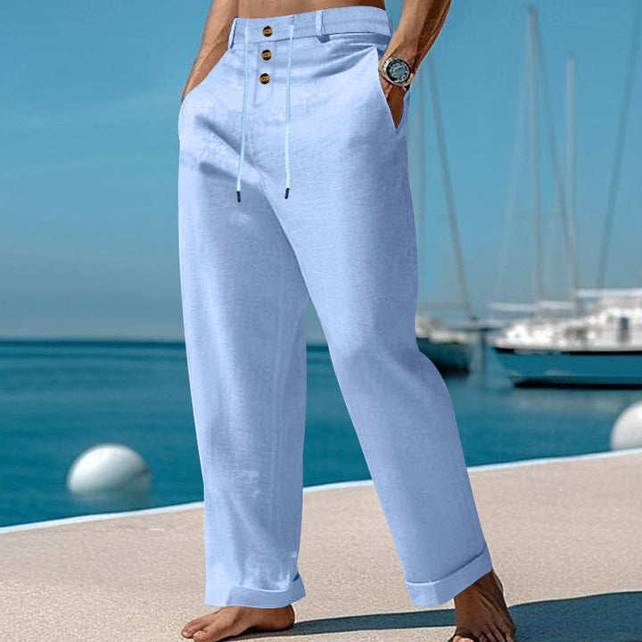 Garvyn | Homme Pantalon Chino Coupe Droite - Beige - Image 17