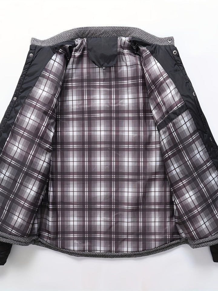 Gaspard | Homme Veste Matelassée Col Montant - Navy - Image 10