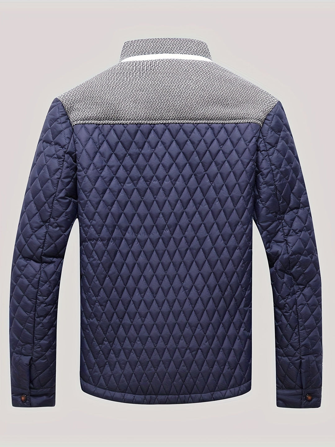 Gaspard | Homme Veste Matelassée Col Montant - Navy - Image 3