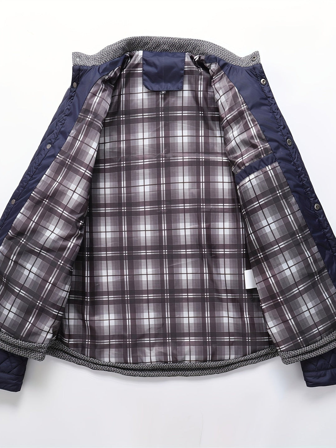 Gaspard | Homme Veste Matelassée Col Montant - Navy - Image 4