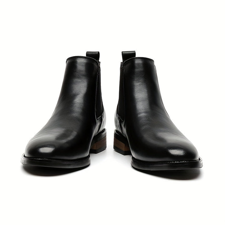 Gaultran | Homme Chelsea Boots Cuir Noir Cheville - Black - Image 1