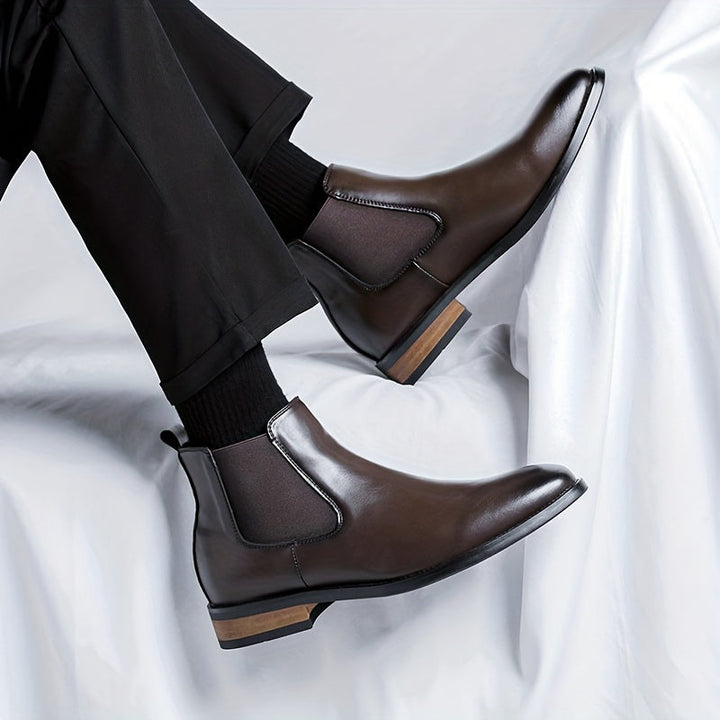 Gaultran | Homme Chelsea Boots Cuir Noir Cheville - Black - Image 11