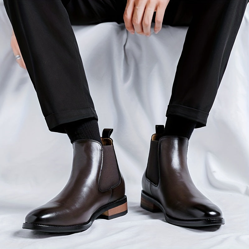 Gaultran | Homme Chelsea Boots Cuir Noir Cheville - Black - Image 2