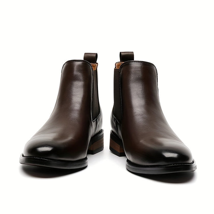 Gaultran | Homme Chelsea Boots Cuir Noir Cheville - Black - Image 5